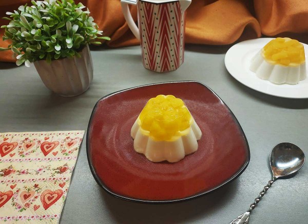 Желе двухслойное сливочно-фруктовое Желе двухслойное сливочно-фруктовое