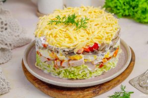 Салат "Обалденный" с пекинской капустой Салат "Обалденный" с пекинской капустой