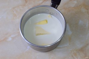 Маковый торт с консервированными персиками Маковый торт с консервированными персиками