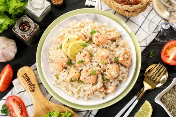 Ризотто с форелью Ризотто с форелью