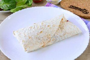 Шаурма в лепешке по-домашнему Шаурма в лепешке по-домашнему