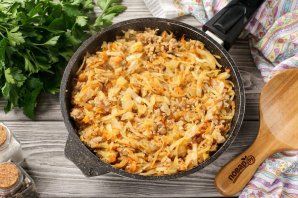 Блинчики с мясом, морковью и капустой Блинчики с мясом, морковью и капустой