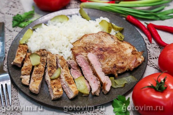 Отбивные из свинины, маринованные в рассоле Отбивные из свинины, маринованные в рассоле