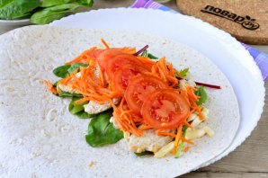 Шаурма в лепешке по-домашнему Шаурма в лепешке по-домашнему