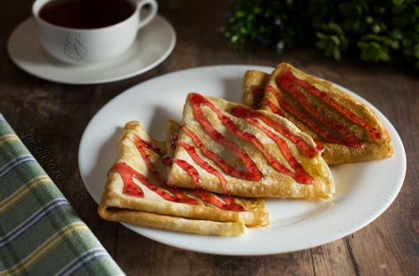 Тонкие блинчики на молоке Тонкие блинчики на молоке