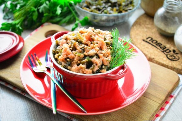 Икра из манки и морской капусты Икра из манки и морской капусты