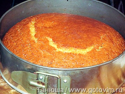 Постный апельсиновый бисквит