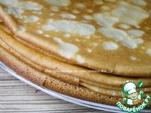 Блинчики на кокосовых сливках Блинчики на кокосовых сливках