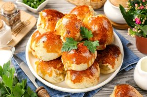 Быстрые пирожки в духовке Быстрые пирожки в духовке