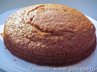 Постный апельсиновый бисквит