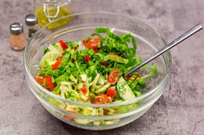 Салат из капусты пак-чой