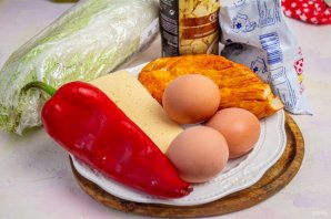 Салат "Обалденный" с пекинской капустой Салат "Обалденный" с пекинской капустой