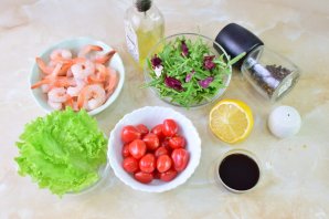 Салат с креветками по-французски Салат с креветками по-французски