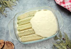 Тирамису с чаем матча Тирамису с чаем матча