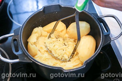 Блин фермерский (с картофельным пюре и беконом) Блин фермерский (с картофельным пюре и беконом)