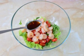 Салат с креветками по-французски Салат с креветками по-французски