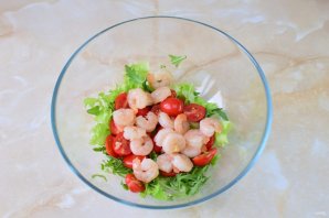 Салат с креветками по-французски Салат с креветками по-французски