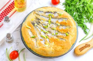 Заливной пирог с мойвой Заливной пирог с мойвой
