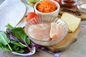 Шаурма в лепешке по-домашнему Шаурма в лепешке по-домашнему