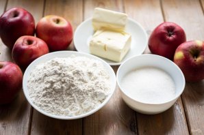 Насыпной пирог с яблоками без манки Насыпной пирог с яблоками без манки