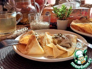 Блинчики "Три стакана" Блинчики "Три стакана"