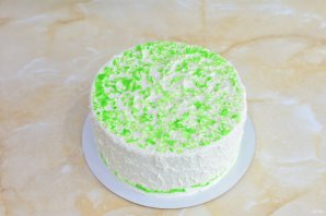 Маковый торт с консервированными персиками Маковый торт с консервированными персиками