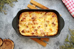 Запеканка из лососевых молок