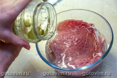 Отбивные из свинины, маринованные в рассоле Отбивные из свинины, маринованные в рассоле