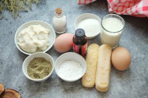 Тирамису с чаем матча Тирамису с чаем матча