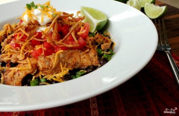 Куриное филе с фасолью Куриное филе с фасолью