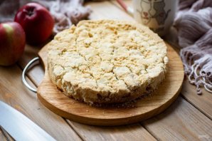 Насыпной пирог с яблоками без манки Насыпной пирог с яблоками без манки