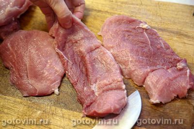 Отбивные из свинины, маринованные в рассоле Отбивные из свинины, маринованные в рассоле