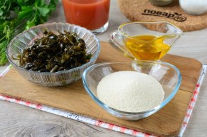 Икра из манки и морской капусты Икра из манки и морской капусты