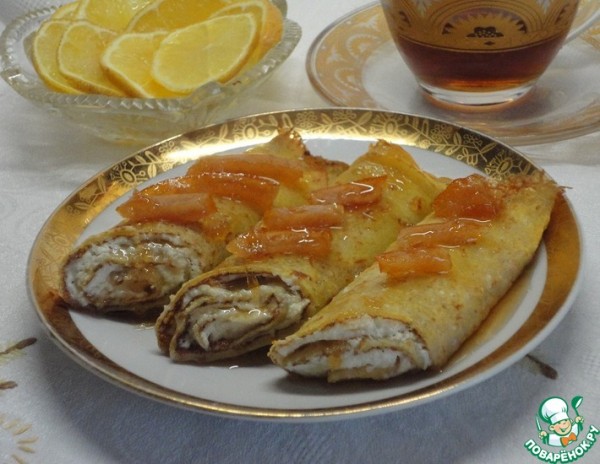 Тыквенные блины на рисовой муке