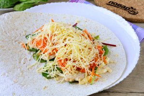 Шаурма в лепешке по-домашнему Шаурма в лепешке по-домашнему