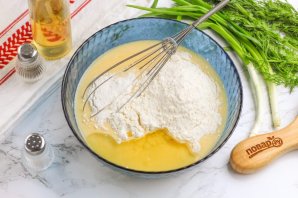 Заливной пирог с мойвой Заливной пирог с мойвой