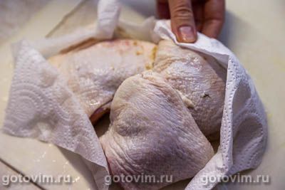 Куриные бедра в рассоле, запеченные в духовке