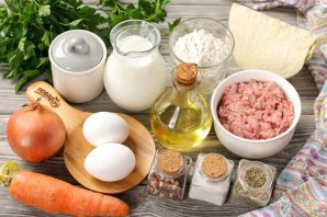 Блинчики с мясом, морковью и капустой Блинчики с мясом, морковью и капустой