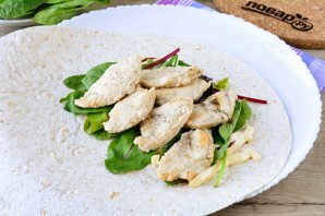 Шаурма в лепешке по-домашнему Шаурма в лепешке по-домашнему