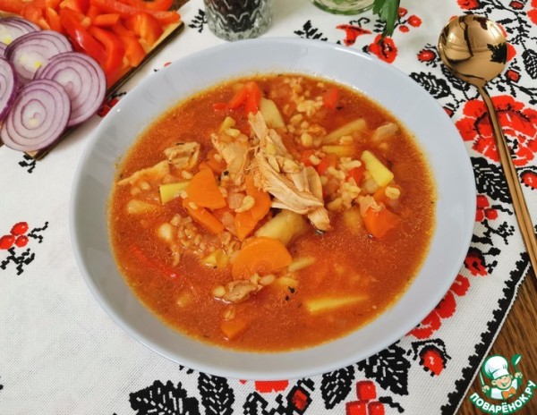 Куриный суп с булгуром Куриный суп с булгуром