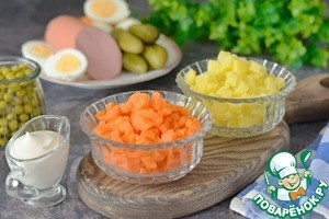 Овощи для "Оливье" за 15 минут Овощи для "Оливье" за 15 минут