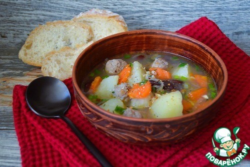 Рагу с фасолью и фрикадельками Рагу с фасолью и фрикадельками