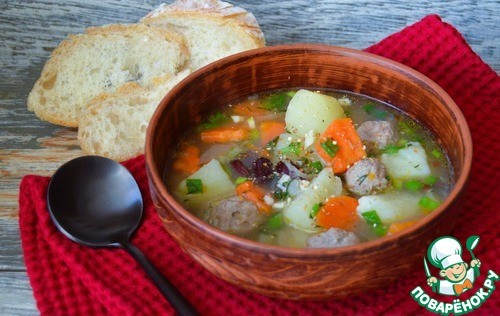 Рагу с фасолью и фрикадельками Рагу с фасолью и фрикадельками