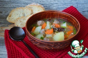 Рагу с фасолью и фрикадельками Рагу с фасолью и фрикадельками