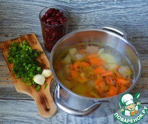 Рагу с фасолью и фрикадельками Рагу с фасолью и фрикадельками