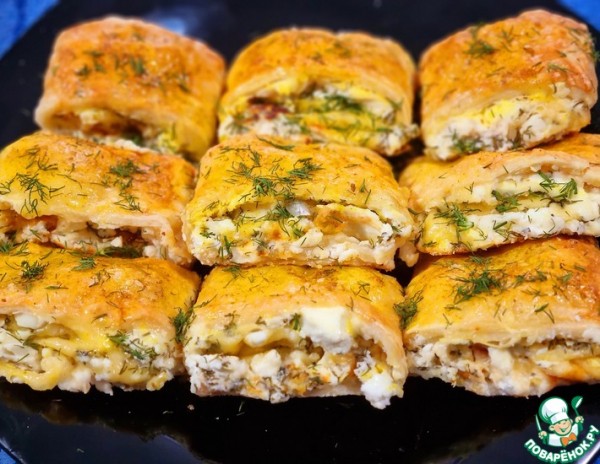 Рулеты "Три сыра "