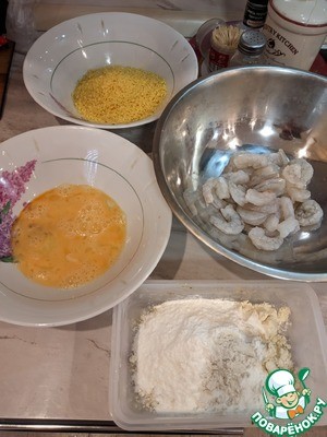 Салат "Цезарь с креветками темпура" Салат "Цезарь с креветками темпура"