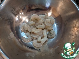 Салат "Цезарь с креветками темпура" Салат "Цезарь с креветками темпура"