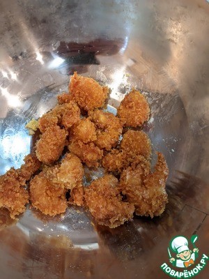 Салат "Цезарь с креветками темпура" Салат "Цезарь с креветками темпура"