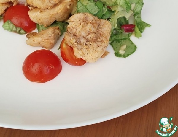 Салат из курицы с нотками цитруса Салат из курицы с нотками цитруса